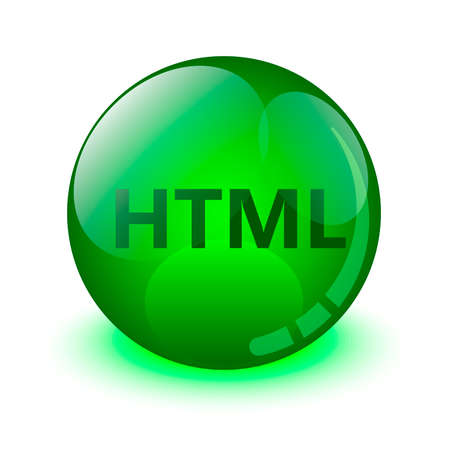 html format file iconのイラスト素材