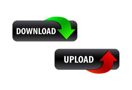 download and upload button design