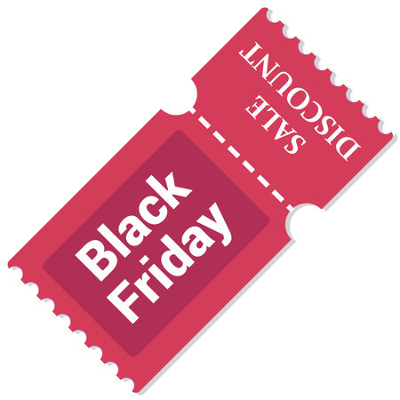 black friday coupon sale discountのイラスト素材