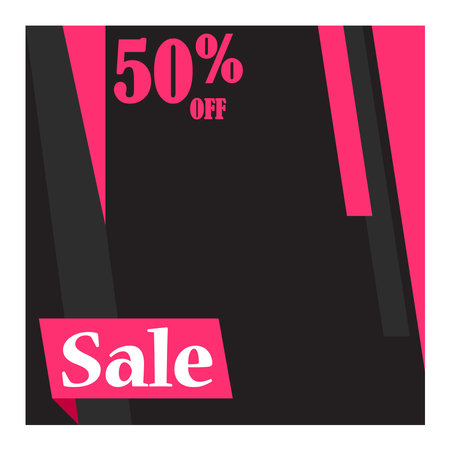sale poster templateのイラスト素材