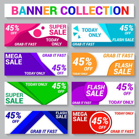 social media poster templates for saleのイラスト素材