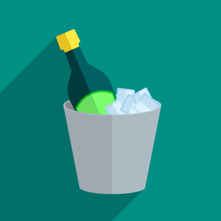 ice bucket beer iconのイラスト素材