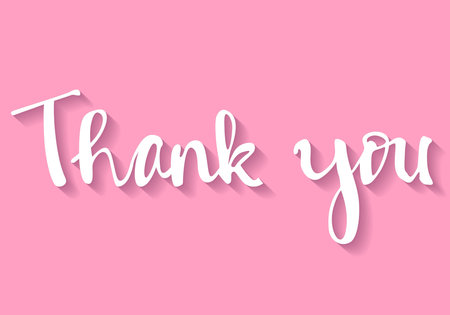 thank you handwrittingのイラスト素材