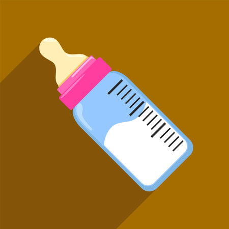 baby milk bottle iconのイラスト素材