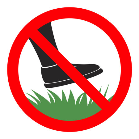 keep of the grass signのイラスト素材