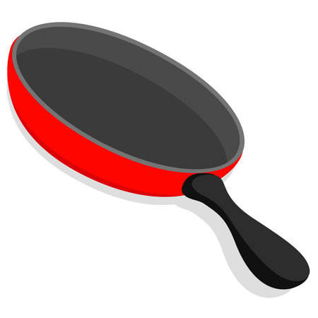 frying pan kitchen utensilのイラスト素材