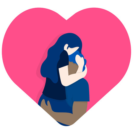 love relationship illustration background.のイラスト素材