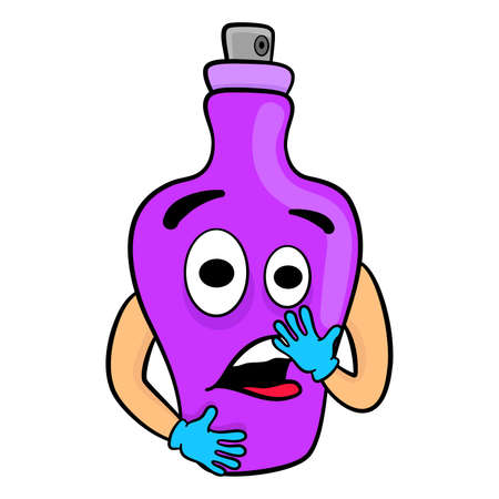 secret bottle flat design vector illustrationのイラスト素材