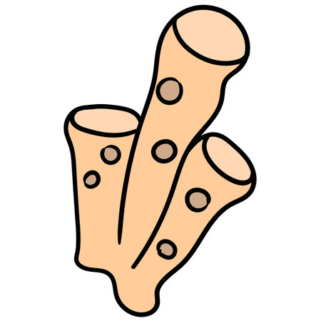 rock doodle drawing from under the sea. cartoon doodle sticker drawのイラスト素材