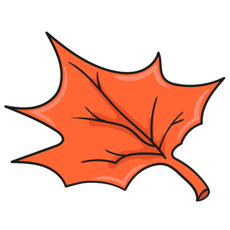 Pineapple leaves are orange in autumnのイラスト素材