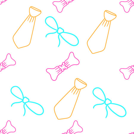 decoration party seamless knot background. repeat pattern background designのイラスト素材