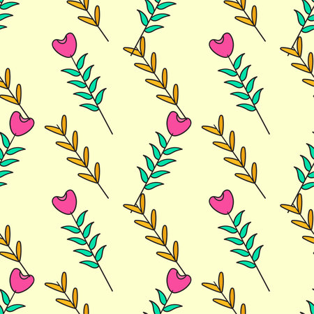 spring fashion style seamless background. repeat pattern background designのイラスト素材