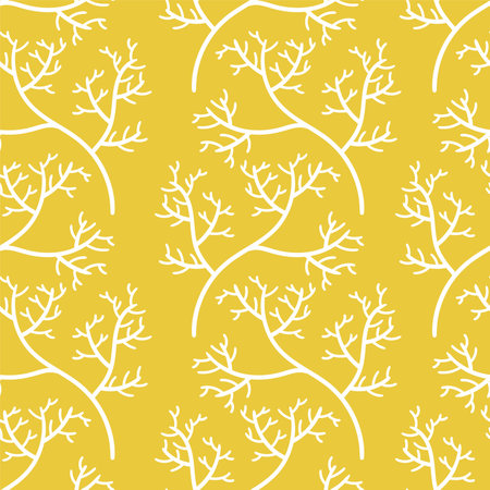Seamless autumn plant branches background print. Great for summer vintage fabric, scrapbooking, wallpaper, giftwrap. repeat pattern background designのイラスト素材