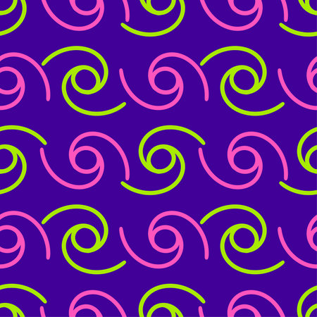 rotation cyclical line seamless background print. Great for summer vintage fabric, scrapbooking,...