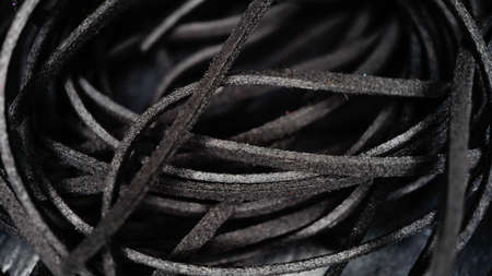 black suede rope. macro photography background