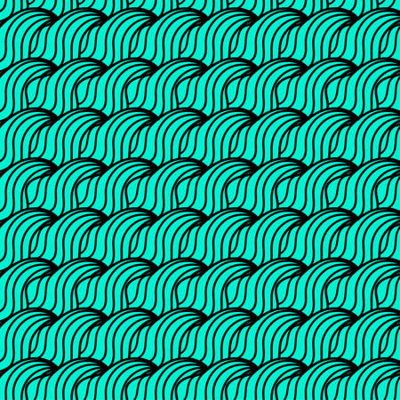wave cyan texture seamless pattern textile print. Great for summer vintage fabric, scrapbooking, wallpaper, giftwrap. repeat pattern background designのイラスト素材