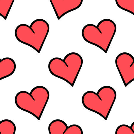 red love seamless pattern textile print. Great for summer vintage fabric, scrapbooking, wallpaper,...