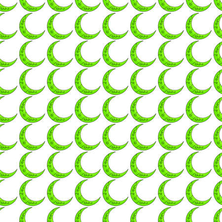 crescent moon seamless pattern textile print. Great for summer vintage fabric, scrapbooking, wallpaper, giftwrap. repeat pattern background designのイラスト素材