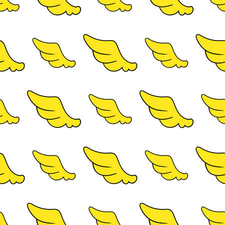 animal wings seamless pattern textile print. Great for summer vintage fabric, scrapbooking, wallpaper, giftwrap. repeat pattern background designのイラスト素材