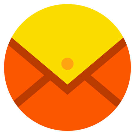 email message icon. cartoon emoticon. doodle icon drawing, vector illustrationのイラスト素材