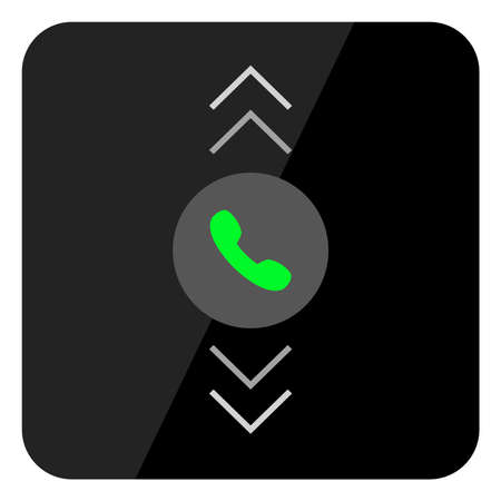 call screen icon. doodle icon drawingのイラスト素材