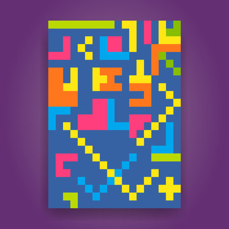 rounding fashion minimal cover Colorful geometric brochure. template for poster,brochure,backgrounds cover etcのイラスト素材