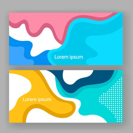 abstract banner paper print wave texture template. template for poster,brochure,backgrounds cover etcのイラスト素材