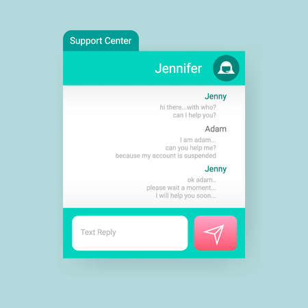support center user interface service online chat, Smartphone redesign realistic objectのイラスト素材