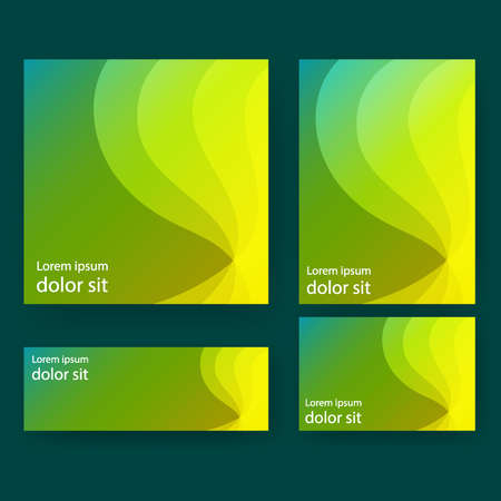 green wave texture cover design blank template for print. template for poster,brochure,backgrounds cover etcのイラスト素材