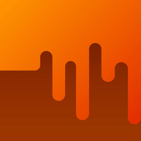 orange melting texture refraction 3d background illustration, vector illustration backgroundのイラスト素材