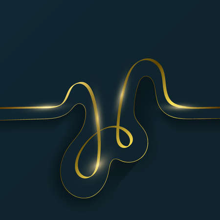 pen stroke gold elegant luxury templates background, vector illustration background