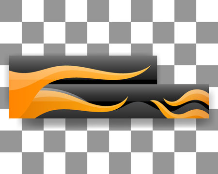 lower third banner template user interface fire pattern texture mockup. template for poster,brochure,backgrounds cover etcのイラスト素材