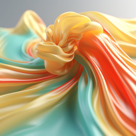 3D rendering of an abstract background of colorful paintの素材