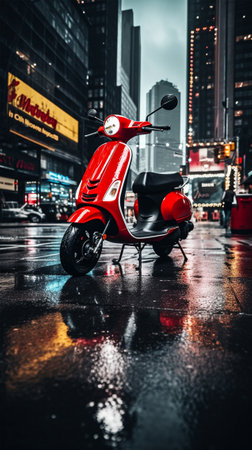 classic bike authentic. portrait background for smartphoneの素材