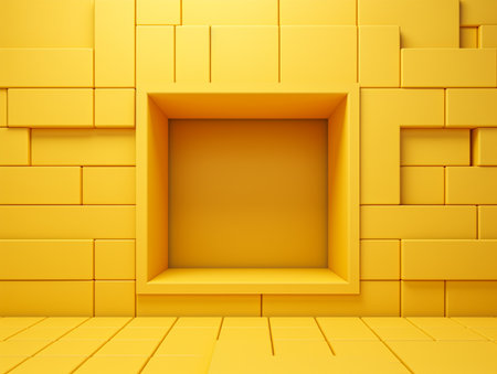 blank room 3d design for template mockupの素材