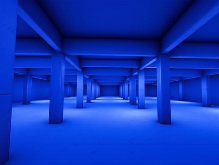 blank room 3d design for template mockupの素材