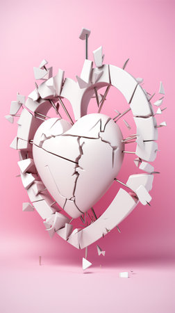 portrait smartphone wallpaper design. love 3d creative designの素材