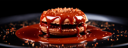 Macaron with sweet honey high detail photoの素材