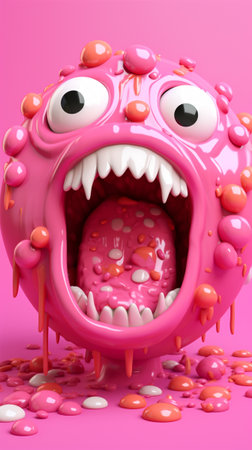 creative background images of funny slimeの素材