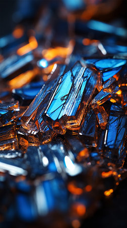 Colorful dark abstract texture with shine refractionの素材