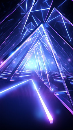 Colorful dark abstract texture with shine refractionの素材