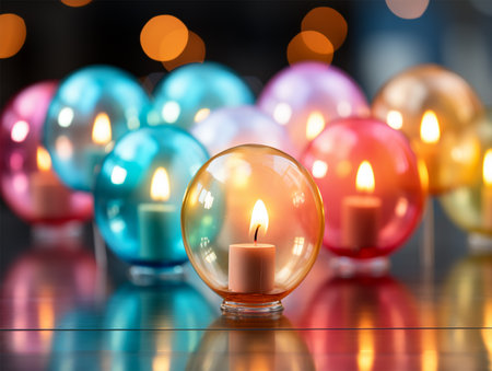 happy birthday background design for presentの素材