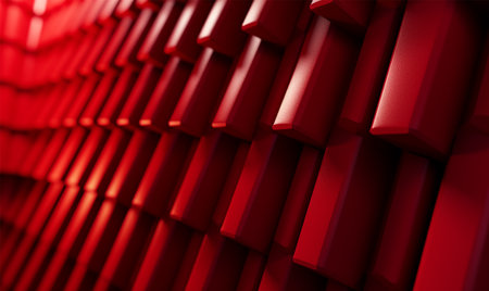 red side shaped texture design. creative abstract backgroundの素材