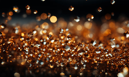 background design of sparkling flakes in the dark, creative background imageの素材