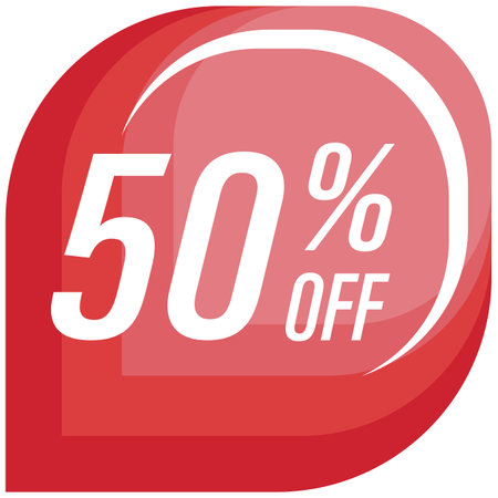 flat icon design, black color symbol of promotion discountのイラスト素材