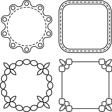 set of geometrical banner with variation shape, template background modern designのイラスト素材