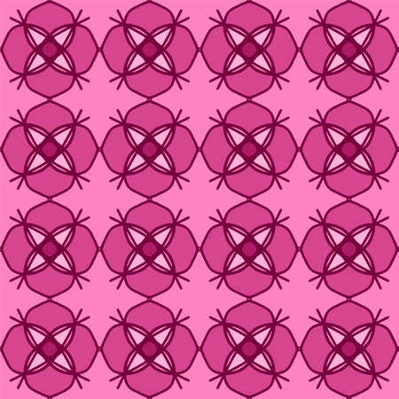 vector illustration vintage floral interior seamless flat design pink magenta peach rose backgroundのイラスト素材