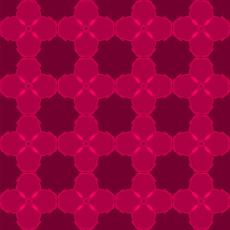 vector illustration vintage floral interior seamless flat design pink magenta peach rose backgroundのイラスト素材