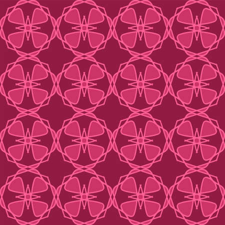 vector illustration vintage floral interior seamless flat design pink magenta peach rose background
