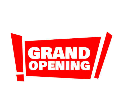 Grand Opening Sale Business Tag Vector Element Templateのイラスト素材